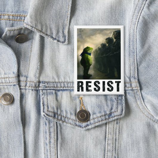 Portland Frog Protest Button