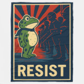 Portland Frog Protest Fleece Deken (Voorkant)