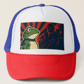 Portland Frog Protest Trucker Pet (Voorkant)