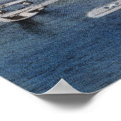 Portland Harbour-Uitzicht van de openbare markt Poster (Hoek)