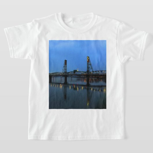 Portland Hawthorne Bridge #2 T-shirt (Laagn)