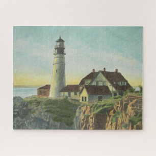 Portland Head Light Aquarel Legpuzzel