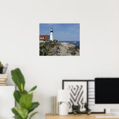 Portland Head Light, Cape Elizabeth,Maine Poster (Thuiskantoor)