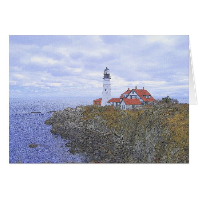 Portland Head Light House, Maine, Art (Devant horizontal)