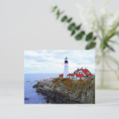 Portland Head Light House, Maine, carte postale (Debout devant)