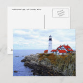 Portland Head Light House, Maine, carte postale (Devant / Derrière)