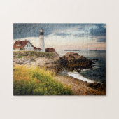 Portland Head Light | Kaap Elizabeth ME Legpuzzel (Horizontaal)