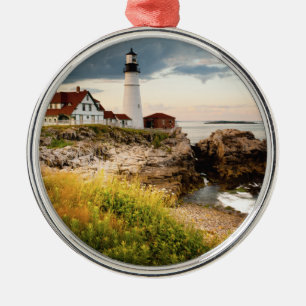 Portland Head Light   Kaap Elizabeth ME Metalen Ornament
