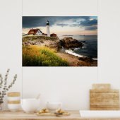 Portland Head Light | Kaap Elizabeth ME Poster (Keuken)