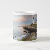 Portland Head Light | Kaapse Elizabeth, ME Extra Grote Beker (Voorkant)