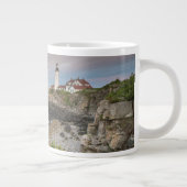 Portland Head Light | Kaapse Elizabeth, ME Extra Grote Beker (Rechts)