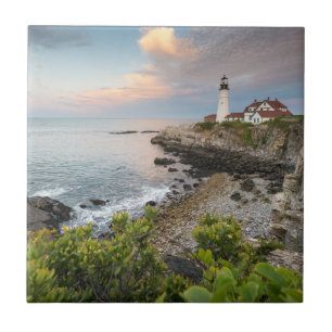 Portland Head Light   Kaapse Elizabeth, ME Tegeltje