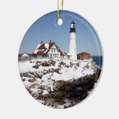 Portland Head Light Keramisch Ornament (Links)
