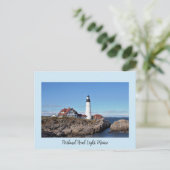 Portland Head Light Lighthouse Carte postale (Debout devant)