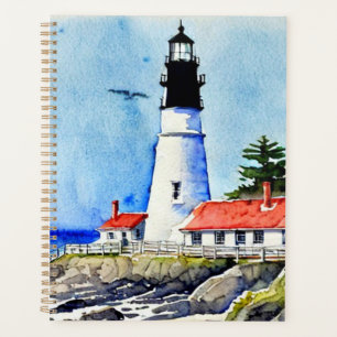 Portland Head Light Maine Watercolor