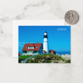 Portland Head Light Notitiekaartje (Voorkant / Achterkant in situ)