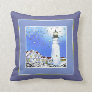 Portland Head Light Pillow, Bonhovey Kussen