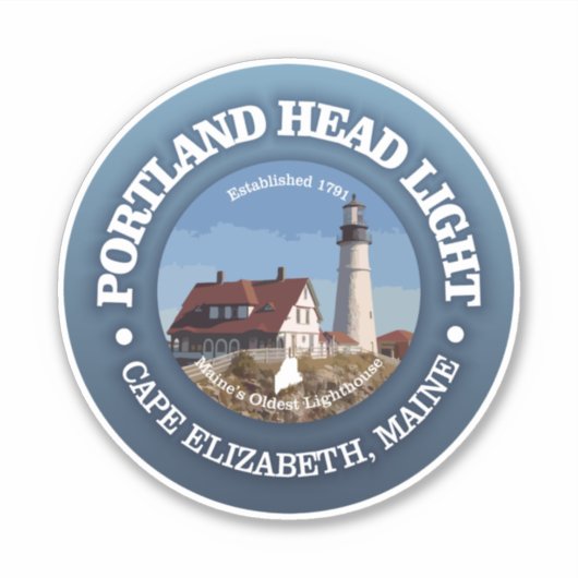 Portland Head Light Sticker (Voorkant)
