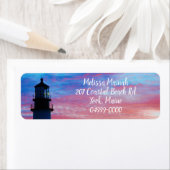 Portland Head Light Sunrise Maine Lighthouse Etiket (Insitu)