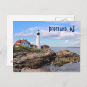 Portland Head Lighthouse briefkaart (Voorkant / Achterkant)