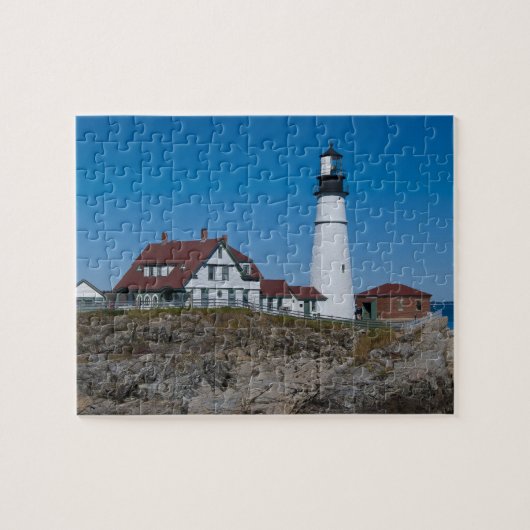 Portland Head Lighthouse Jigzaag Puzzle Legpuzzel (Horizontaal)