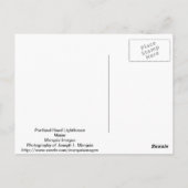 Portland Head Lighthouse - Maine Briefkaart (Achterkant)