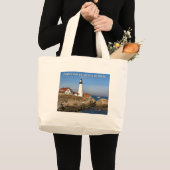 Portland Head Lighthouse, Maine Grote Tote Bag (Voorkant (product))