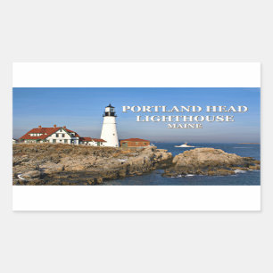 Portland Head Lighthouse, Maine Rechthoekige Sticker