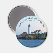 Portland Head Lighthouse, Maine Round Magnet (Recto/Verso)