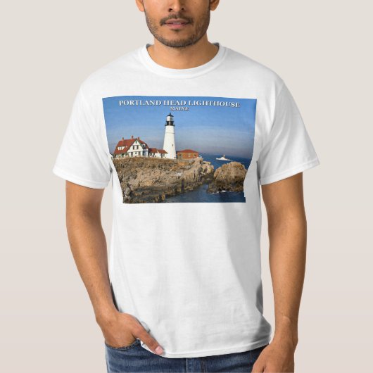 Portland Head Lighthouse, Maine T-Shirt (Voorkant)