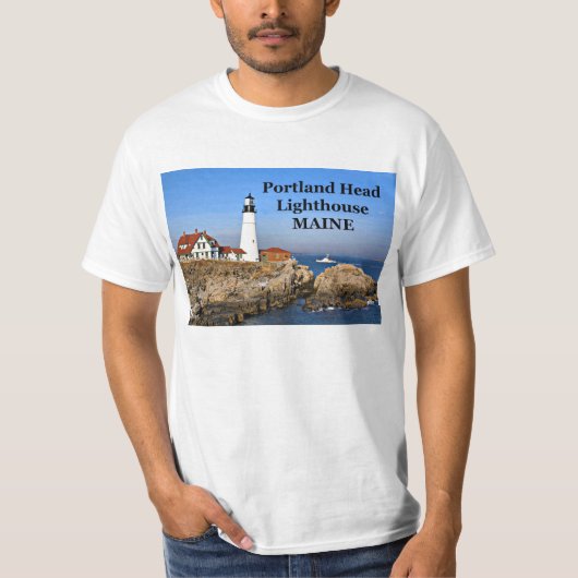 Portland Head Lighthouse, Maine T-Shirt (Devant)