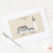 Portland Head Vuurtoren - Maine - SBD Rechthoekige Sticker (Envelop)