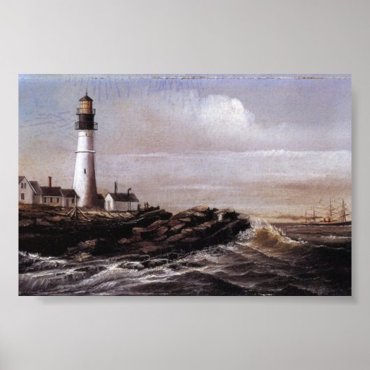  Portland Headlight Maine William Walker Poster (Voorkant)
