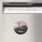 Portland Headlight Sunrise Maine Magnet (In Situ (Lave-vaisselle))