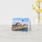 Portland Hoofd Lichte Notecard Kaart (Gele Bloem)