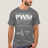 Portland International Jetport PWM T-shirt (Voorkant)