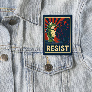 Portland Kikker Protest Button
