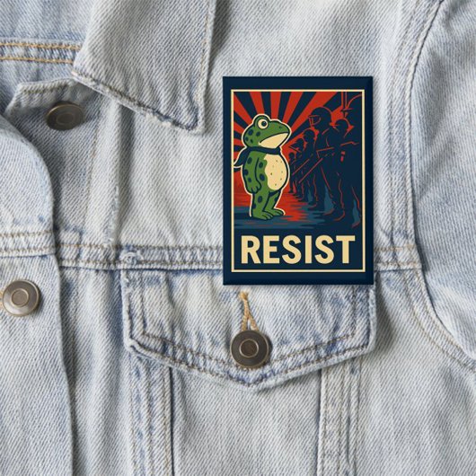 Portland Kikker Protest Button