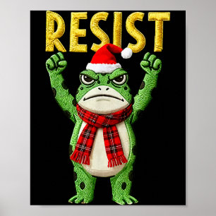 Portland Kikker Protest Kikker Vrouwen Geen Koning Poster