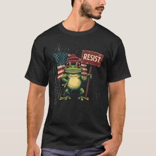 Portland Kikker Vintage Politieke Satire T-shirt