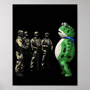 Portland Kikker Weerstands T-shirt Anti Ijs  Poster