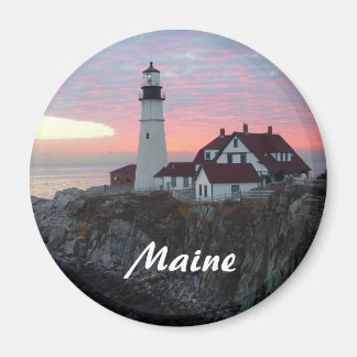 Portland Koplamp Zonsopgang Maine Magnet Magneet