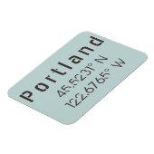 Portland Latitude & Lengtegraad Magneet (Linkerzijde)