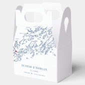 Portland Maine bestemming bruiloft elegant Bedankdoosjes (Geopend)