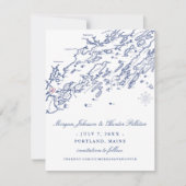 Portland Maine Bewaar de datum Save The Date (Voorkant)