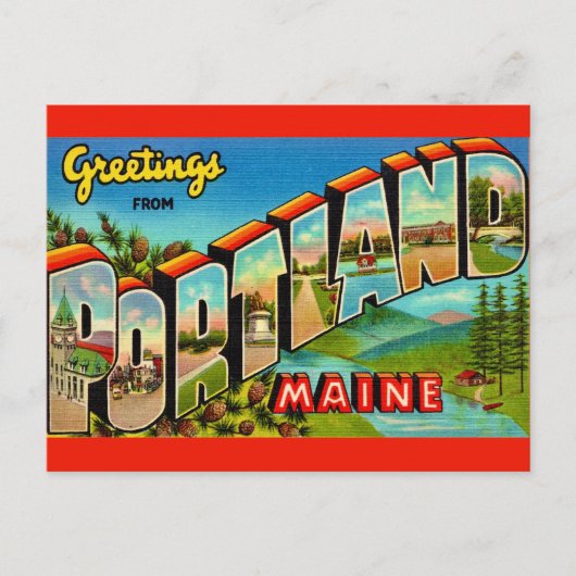  Portland Maine Briefkaart (Voorkant)