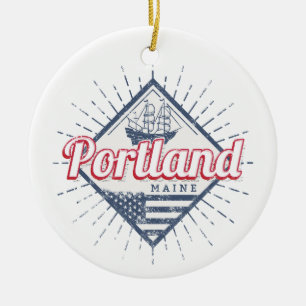 Portland Maine City Verenigde Staten Verenigde St Keramisch Ornament