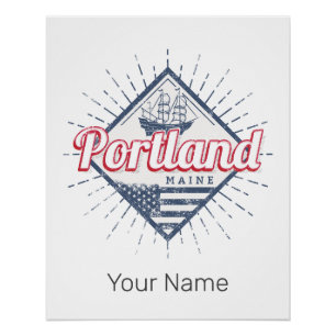 Portland Maine City Verenigde Staten  Verenigde St Perfect Poster