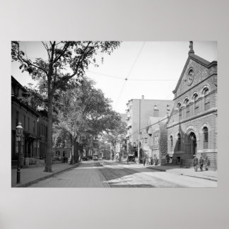 Portland, Maine Congress Street West Poster