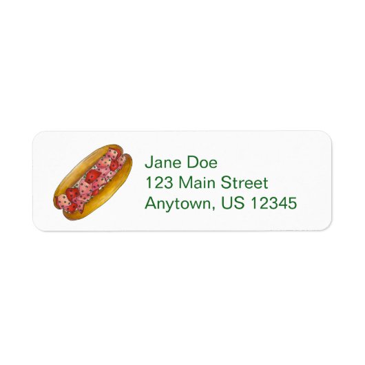 Portland Maine Lobster Roll Sandwich Labels (Voorkant)
